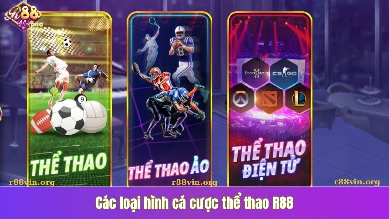 Các loại hình cá cược thể thao R88