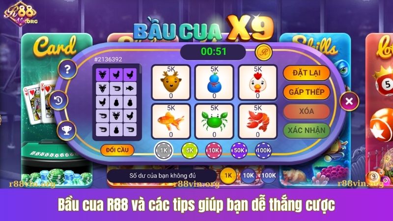 Bầu cua R88 và các tips giúp bạn dễ thắng cược